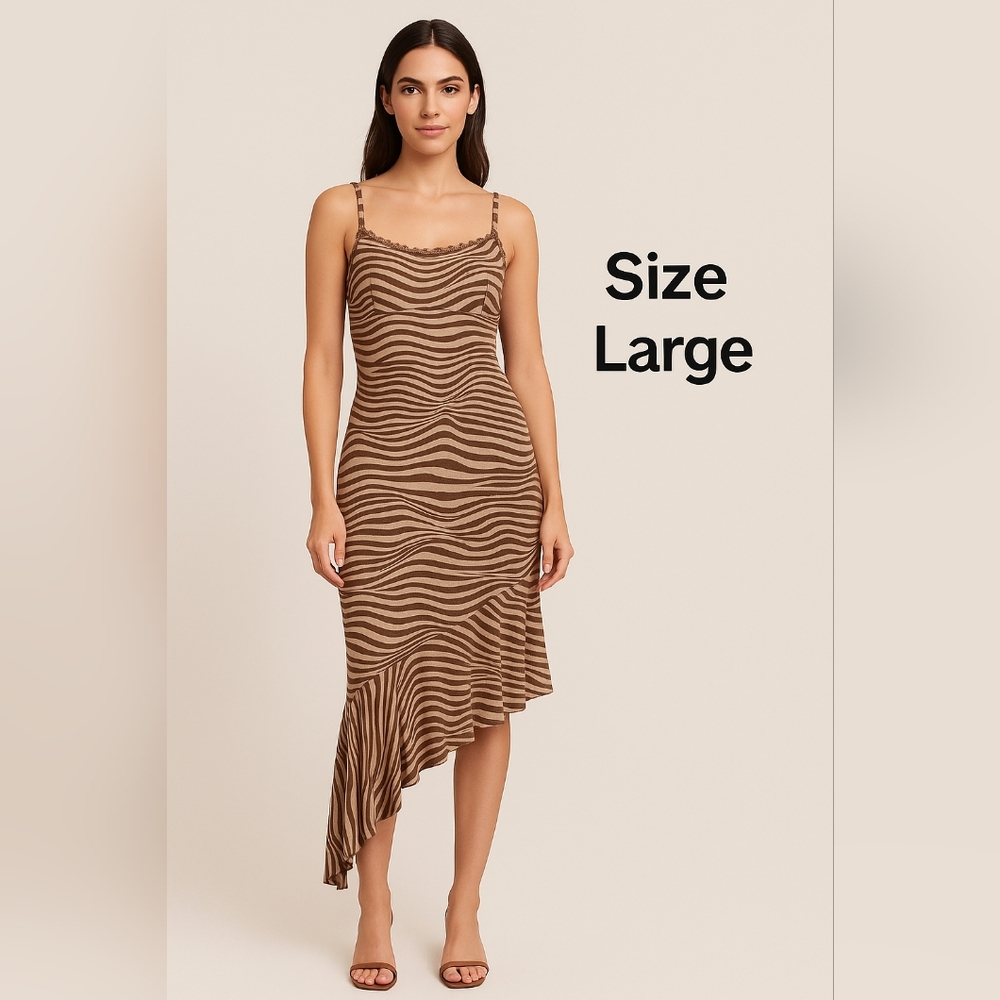 Wild Fable Zebra Print Bodycon Dress – Size Large